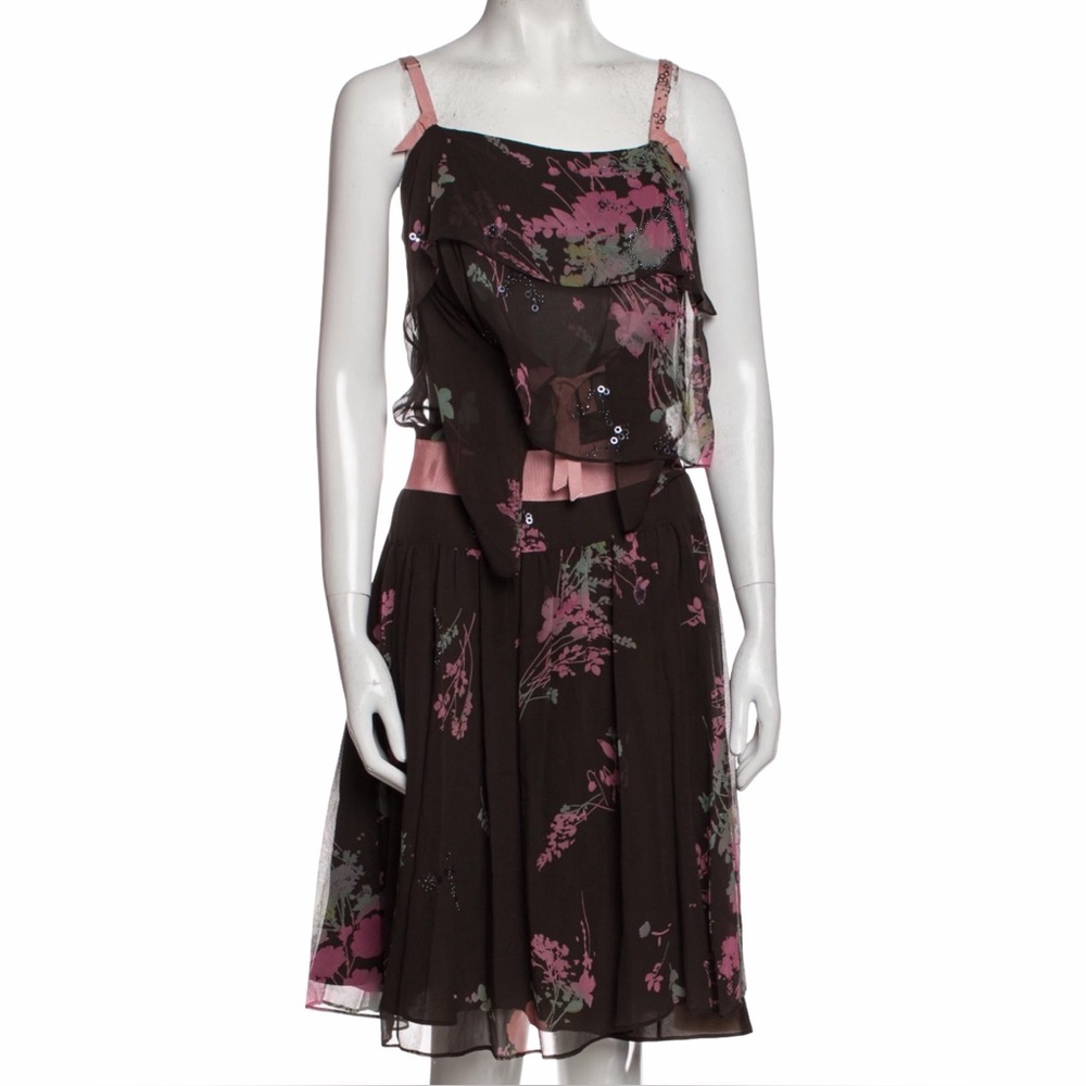 Rebecca Taylor Silk Floral Mini Dress – Size 2